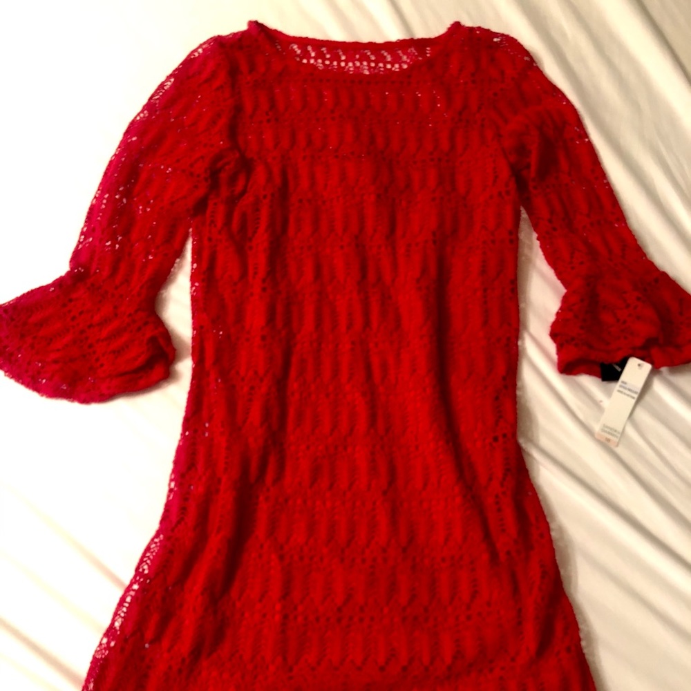 NWT Sandra Darren Red Dress